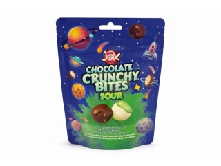 JOX Kyslé cukríky v čokoláde Crunchy Bites 50g /10
