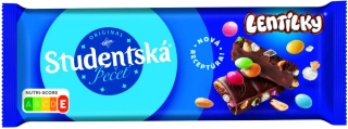 Študentská pečať mliečna Lentilky 90g /17