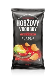 HOBŽOVY Vrúbky Chilli a limetka 100g /12